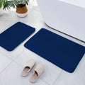 SWEMSTAR Bathroom Rugs 2pcs Memory Foam Quick-Dry Gray 17x24 + 20x32 by Deal US