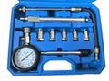 ZEAJSRU Engine Cylinder Compression Tester Kit Dual Fuel Vacuum Gauge Blue by Deal US