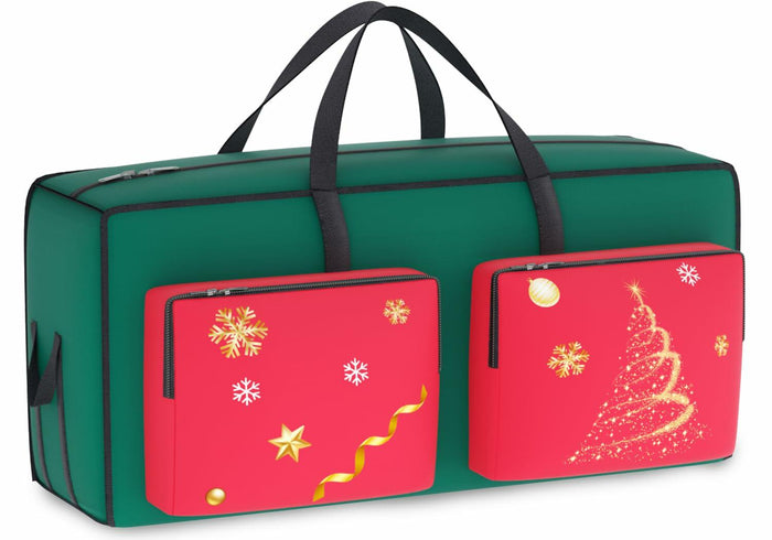 MODFUNS Christmas Tree Storage Bag 9ft Red 600D Oxford Waterproof 1 Pc by Deal US