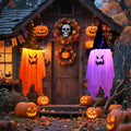Svkipibe 2PCS 42x14in Halloween Large Standing Ghost Lights Orange 8 Modes by Deal US