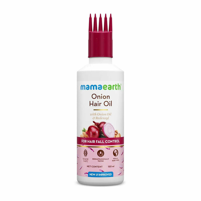 Mamaearth Onion Hair Oil Anti Hair Loss with Redensyl 150ml by Deal US