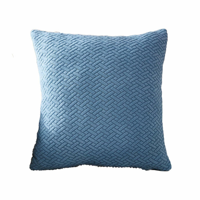 Yoovat Throw Pillow Cover Texture Blue 16x16 Inch Waterproof Durable by Deal US