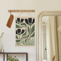 HRQKO Boho Black Flowers Wall Art Set of 2 Wooden Frames 16x24 Inch by Deal US