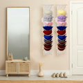 Hommtina Wall Mounted Hat Rack Organizer Brown 2 Pack Bohemian Style by Deal US