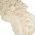 Sioipioi Sage Green Cheesecloth Table Runner 35x120 Inch 1 Pack by Deal US