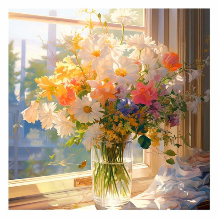 AMORARS 5D Diamond Painting Kit Flower DIY Art Deco Nature 12x12 Inch by Deal US