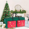MODFUNS Christmas Tree Storage Bag 9ft Red 600D Oxford Waterproof 1 Pc by Deal US