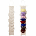 Hommtina Wall Mounted Hat Rack Organizer Brown 2 Pack Bohemian Style by Deal US