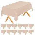 Kongdaoth Orange Disposable Plastic Tablecloths 54x108in 12 Pack by Deal US
