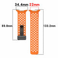 FitTurn Samsung Galaxy Watch Ultra 2 Silicone Sport Strap Orange 47mm by Deal US