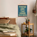 TAEDIN Inspirational Rustic Wall Art Poster Hanger Frame 12x16 Deep Blue by Deal US