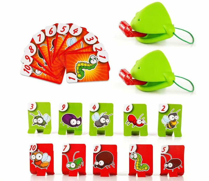 XSDY Frog Tongue Game Blowing Air Insect Cardboard Multiplayer Double Pack by Deal US