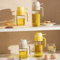 MDZF SWEET HOME Oil Sprayer 12.3oz 2-in-1 Olive Oil Dispenser White by Deal US