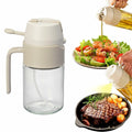MDZF SWEET HOME Oil Sprayer 12.3oz 2-in-1 Olive Oil Dispenser White by Deal US