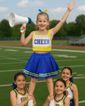 JenPen Girls Cheerleader Dress Crop Top Skirt Bow Hair Rope Ball Size L by Deal US