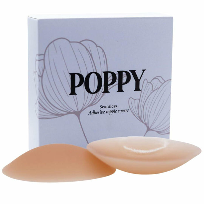 POPPY Silicone Nipple Covers Pasties Adhesive Strapless Bra Carmel 1 Pair by Deal US