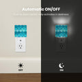 Caifujiqi Night Light Plug-in Dusk to Dawn Sensor LED White Plastic 110V by Deal US