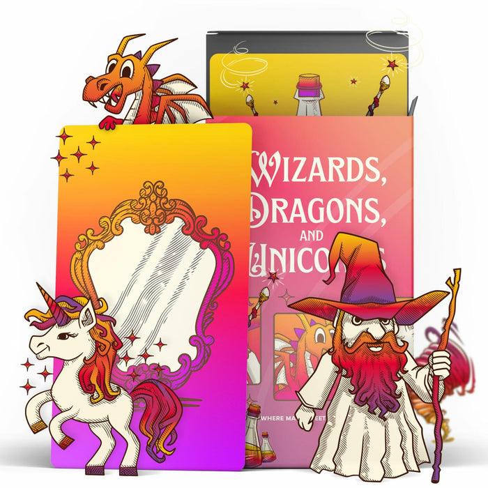 PIRATE WIZARDS Wizards Dragons Unicorns Card Game Fast Action 3-6 Players by Deal US