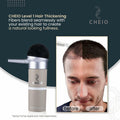 Cheio Hair Thickening Fibers Keratin Level 1 Dark Brown 27.5g Bald Spots by Deal US