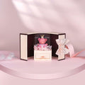 Generic Preserved Rose Gift Box with Pink Moss Bear & Necklace Gift by Deal US