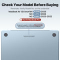 Macaset MacBook Air 13.6 inch Hard Shell Case Slim Armor Matte Turquoise by Deal US