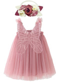 BGFKS Layered Butterfly Tulle Tutu Dress Baby Girls Dusty Rose Size 2T by Deal US