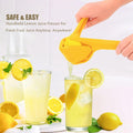 Iosjeude Lemon Squeezer Manual Citrus Juicer Foldable Yellow Plastic 1 Pc by Deal US