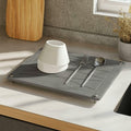 Zopanira Diatomaceous Earth Drying Stone Mat Gray 11.8x15.7 Kitchen Counter by Deal US