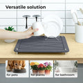 Zopanira Diatomaceous Earth Drying Stone Mat Gray 11.8x15.7 Kitchen Counter by Deal US
