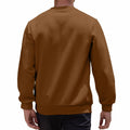 HOTake Mens Waffle Texture Pullover Sweatshirt Brown Size Small by Deal US