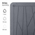 Zopanira Diatomaceous Earth Drying Stone Mat Gray 11.8x15.7 Kitchen Counter by Deal US