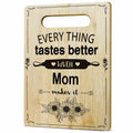 DOIUCRO Gifts for Mom Bamboo Kitchen Cutting Board Wooden Serving Board by Deal US
