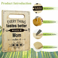 DOIUCRO Gifts for Mom Bamboo Kitchen Cutting Board Wooden Serving Board by Deal US