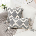 PLWORLD Boho White Moroccan Tufted Throw Pillow Cover 20x20 Inch Cream 1 PC by Deal US