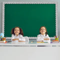 PerKoop Bulletin Board Borders 2 Rolls 131ft Dots White Background by Deal US
