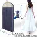 DYYHSDPU Garment Bags 3 Pack Suit Storage Hanging Clothes Black 50x24 Inch by Deal US