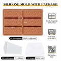 KASHME Chocolate Bar Mold Silicone Deep Large 1 Inch Brown 1 Pc by Deal US