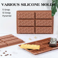KASHME Chocolate Bar Mold Silicone Deep Large 1 Inch Brown 1 Pc by Deal US