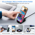 Sicodo Wireless Charger Stand 15W for Samsung S25 Ultra S24+ S23FE S22 S21 Black by Deal US