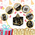 Toerifer 9th Birthday Money Box Set Black Gold PVC One Size by Deal US