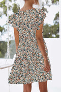 nclook Womens Summer Casual V Neck Mini Dress Ruffle Pockets Multicolour XL by Deal US