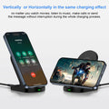 Sicodo Wireless Charger Stand 15W for Samsung S25 Ultra S24+ S23FE S22 S21 Black by Deal US