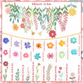 Epakh 8.2ft Colorful Wildflower Daisy Paper Garland Banner Spring Summer by Deal US