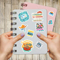 BIGZORO 50PCS Waterproof Swimming Stickers Decals Vinyl for Laptop Water Bottles by Deal US