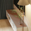 Zinkooat Leather Desk Mat 12x66 Inch 1.8mm Thick Brown+Gray by Deal US