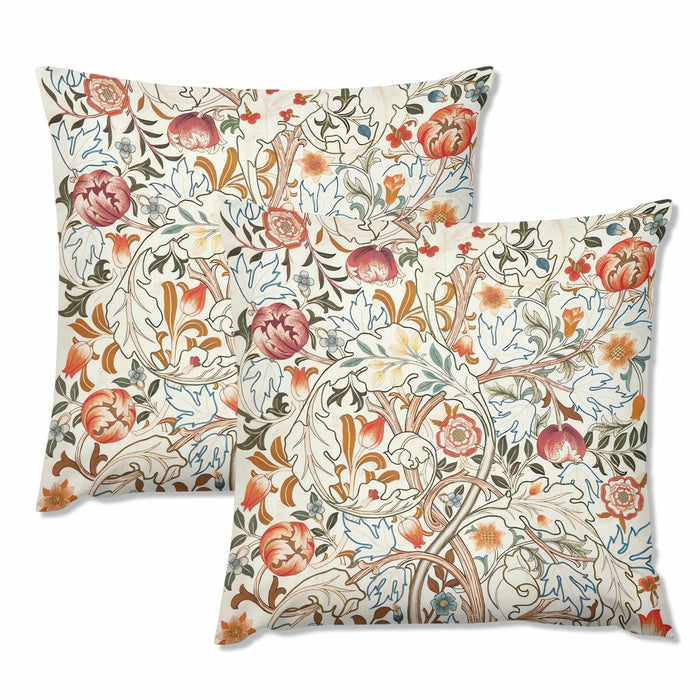 Yaemikoo William Morris Vintage Floral Throw Pillow Covers Set of 2 18x18 by Deal US