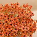 NAWEIDA Artificial Fall Flowers 12 Bundles Daisy Eucalyptus UV Resistant by Deal US