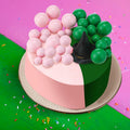 Geelin 41 Pcs Halloween Witch Cake Topper Pink Green Silver Black Balloons by Deal US