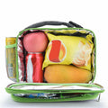 Amersun Insulated Lunch Box with 2 Pockets Padded Liner Dark Gray 4 Compartments by Deal US