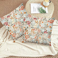 Yaemikoo William Morris Vintage Floral Throw Pillow Covers Set of 2 18x18 by Deal US